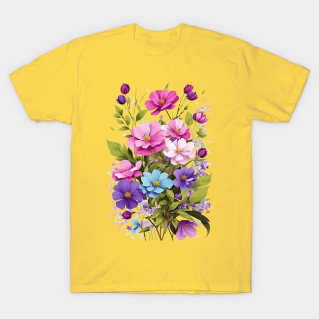 Blossoms in Dreamy Pastels T-Shirt by Silvana Collection